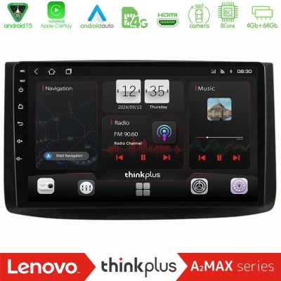 Lenovo Thinkplus A2MAX Series 8Core Android15 4+64GB  Chevrolet Aveo 2006-2010 Navigation Multimedia Tablet 9