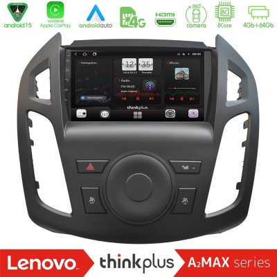 Lenovo Thinkplus A2MAX Series 8Core Android15 4+64GB Ford Transit Connect 2013-2018 Navigation Multimedia Tablet 9