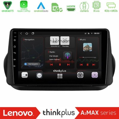 Lenovo Thinkplus A2MAX Series 8Core Android15 4+64GB  Fiat Fiorino/Citroen Nemo/Peugeot Bipper Navigation Multimedia Tablet 10