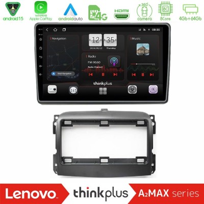 Lenovo Thinkplus A2MAX Series 8Core Android15 4+64GB  Fiat 500L Navigation Multimedia Tablet 10