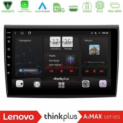 Lenovo Thinkplus A2MAX Series 8Core Android15 4+64GB  Fiat Bravo Navigation Multimedia Tablet 9