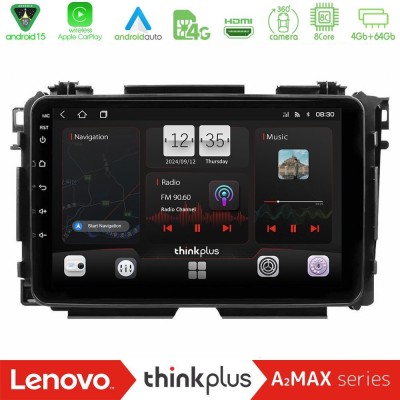 Lenovo Thinkplus A2MAX Series 8Core Android15 4+64GB  Honda HR-V Navigation Multimedia Tablet 9