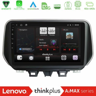 Lenovo Thinkplus A2MAX Series 8Core Android15 4+64GB  Hyundai Tucson 2019-> Navigation Multimedia Tablet 9