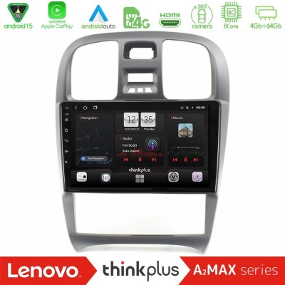 Lenovo Thinkplus A2MAX Series 8Core Android15 4+64GB Hyundai Sonata 2001-2005 Navigation Multimedia Tablet 9