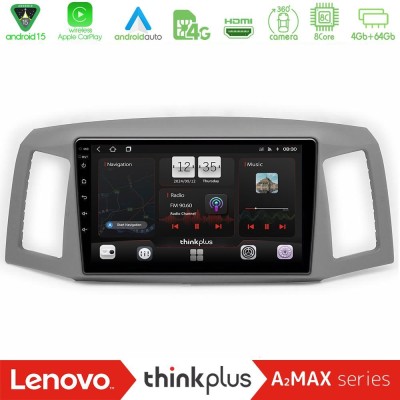 Lenovo Thinkplus A2MAX Series 8Core Android15 4+64GB  Jeep Grand Cherokee 2005-2007 Navigation Multimedia Tablet 10