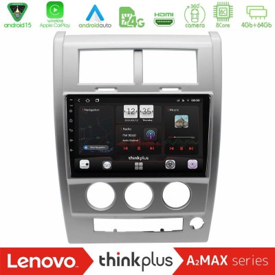 Lenovo Thinkplus A2MAX Series 8Core Android15 4+64GB  Jeep Cherokee (KK) 2008-2012 Navigation Multimedia Tablet 10
