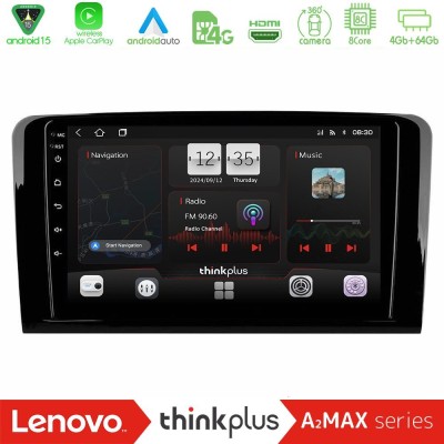 Lenovo Thinkplus A2MAX Series 8Core Android15 4+64GB  Mercedes ML/GL Class Navigation Multimedia Tablet 9