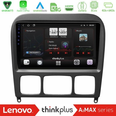 Lenovo Thinkplus A2MAX Series 8Core Android15 4+64GB  Mercedes S Class 1999-2004 (W220) Navigation Multimedia Tablet 9