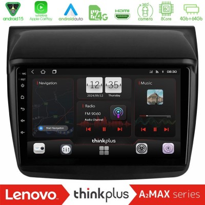 Lenovo Thinkplus A2MAX Series 8Core Android15 4+64GB  Mitsubishi L200 Navigation Multimedia Tablet 9