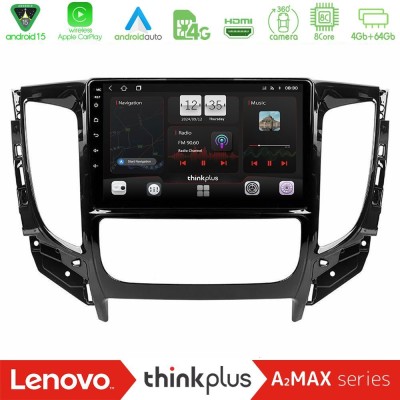 Lenovo Thinkplus A2MAX Series 8Core Android15 4+64GB  Mitsubishi L200 2016-> amp; Fiat Fullback (Auto A/C) Navigation Multimedia Tablet 9