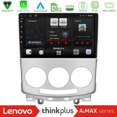 Lenovo Thinkplus A2MAX Series 8Core Android15 4+64GB  Mazda 5 2004-2010 Navigation Multimedia Tablet 9