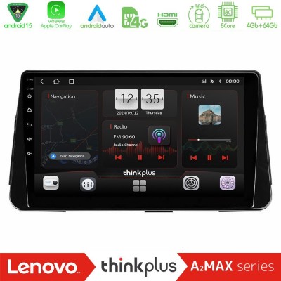 Lenovo Thinkplus A2MAX Series 8Core Android15 4+64GB  Nissan Micra K14 Navigation Multimedia Tablet 9