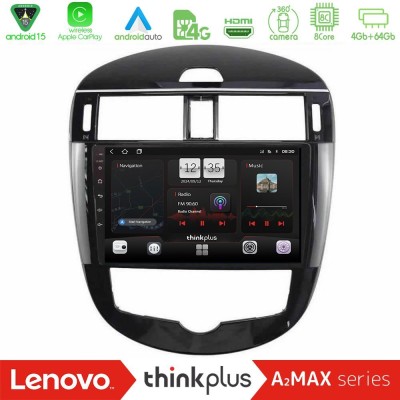 Lenovo Thinkplus A2MAX Series 8Core Android15 4+64GB  Nissan Pulsar 2015-2018 Navigation Multimedia Tablet 9