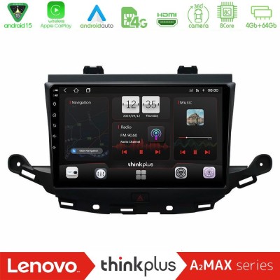 Lenovo Thinkplus A2MAX Series 8Core Android15 4+64GB  Opel Astra K 2015-2019 Navigation Multimedia Tablet 9