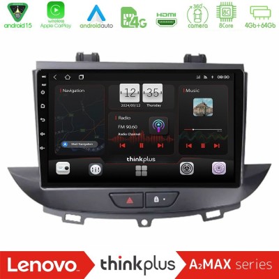 Lenovo Thinkplus A2MAX Series 8Core Android15 4+64GB Opel Grandland/Crossland X Navigation Multimedia Tablet 9
