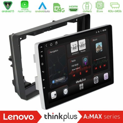Lenovo Thinkplus A2MAX Series 8Core Android15 4+64GB  Peugeot 308 2013-2020 Navigation Multimedia Tablet 9