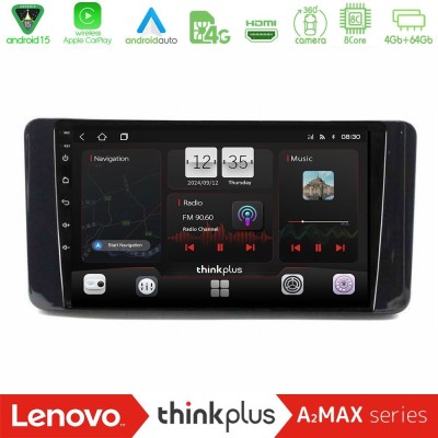 Lenovo Thinkplus A2MAX Series 8Core Android15 4+64GB  Skoda Kamiq 2019-2022 Navigation Multimedia Tablet 9