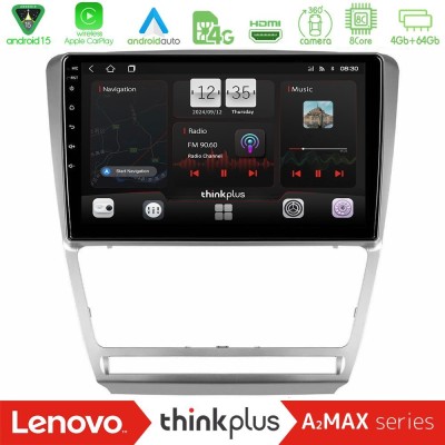 Lenovo Thinkplus A2MAX Series 8Core Android15 4+64GB  Skoda Octavia 5 Navigation Multimedia Tablet 10