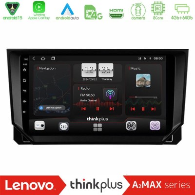 Lenovo Thinkplus A2MAX Series 8Core Android15 4+64GB  Seat Arona/Ibiza Navigation Multimedia Tablet 9
