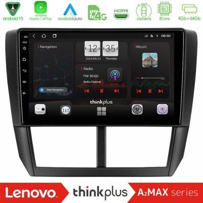 Lenovo Thinkplus A2MAX Series 8Core Android15 4+64GB  Subaru Forester Navigation Multimedia Tablet 9