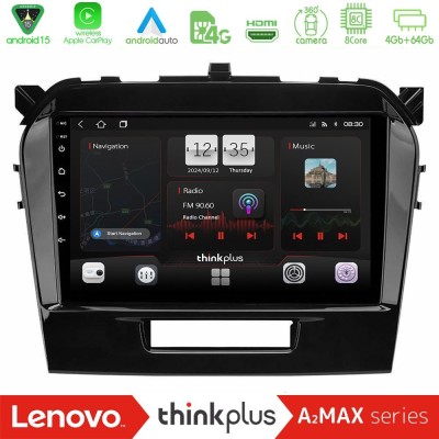Lenovo Thinkplus A2MAX Series 8Core Android15 4+64GB  Suzuki Vitara 2015-2021 Navigation Multimedia Tablet 9