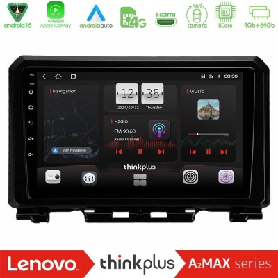 Lenovo Thinkplus A2MAX Series 8Core Android15 4+64GB  Suzuki Jimny 2018-2022 Navigation Multimedia Tablet 9
