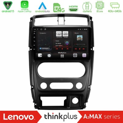 Lenovo Thinkplus A2MAX Series 8Core Android15 4+64GB  Suzuki Jimny 2007-2017 Navigation Multimedia Tablet 9