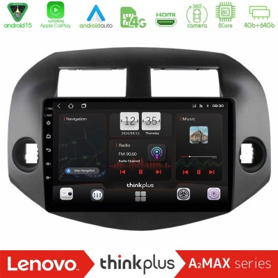 Lenovo Thinkplus A2MAX Series 8Core Android15 4+64GB  Toyota Rav4 2006-2012 Navigation Multimedia Tablet 10