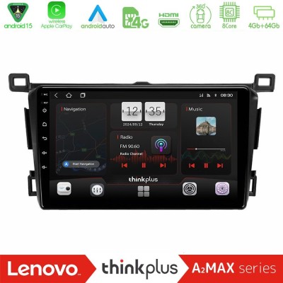 Lenovo Thinkplus A2MAX Series 8Core Android15 4+64GB  Toyota RAV4 2013-2018 Navigation Multimedia Tablet 9