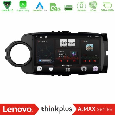 Lenovo Thinkplus A2MAX Series 8Core Android15 4+64GB  Toyota Yaris Navigation Multimedia Tablet 9