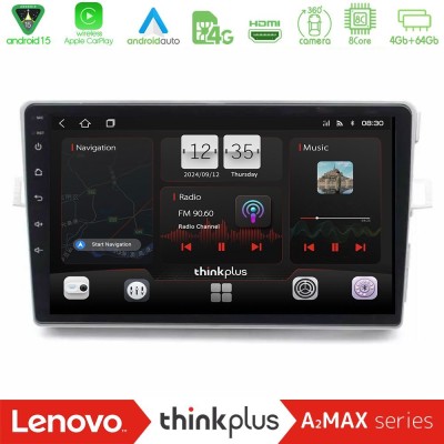 Lenovo Thinkplus A2MAX Series 8Core Android15 4+64GB Toyota Verso 2009-2018 Navigation Multimedia Tablet 9