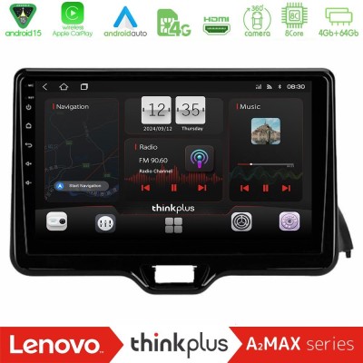 Lenovo Thinkplus A2MAX Series 8Core Android15 4+64GB  Toyota Yaris 2020-> Navigation Multimedia Tablet 9