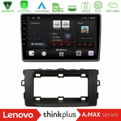 Lenovo Thinkplus A2MAX Series 8Core Android15 4+64GB  Toyota Auris 2013-2016 Navigation Multimedia Tablet 10