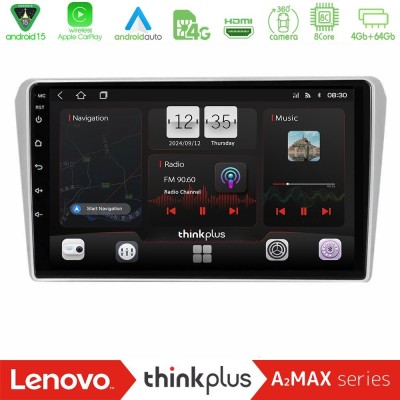 Lenovo Thinkplus A2MAX Series 8Core Android15 4+64GB  Toyota Avensis T25 02/2003–2008 Navigation Multimedia Tablet 9