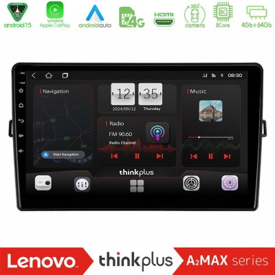 Lenovo Thinkplus A2MAX Series 8Core Android15 4+64GB  Toyota Auris Navigation Multimedia Tablet 10