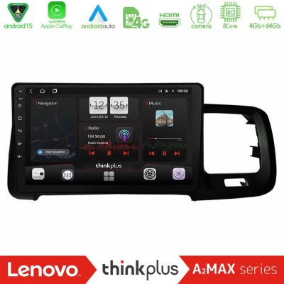 Lenovo Thinkplus A2MAX Series 8Core Android15 4+64GB  Volvo S60 2010-2018 Navigation Multimedia Tablet 9