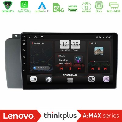 Lenovo Thinkplus A2MAX Series 8Core Android15 4+64GB  Volvo S60 2004-2009 Navigation Multimedia Tablet 9