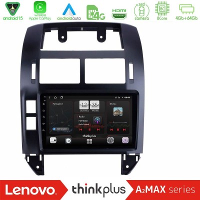 Lenovo Thinkplus A2MAX Series 8Core Android15 4+64GB  VW Polo 2002-2009 Navigation Multimedia Tablet 9