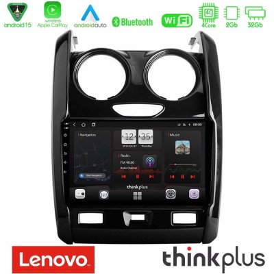 Lenovo Thinkplus Series 4Core Android15 2+32GB  Dacia Duster 2014-2018 Navigation Multimedia Tablet 9
