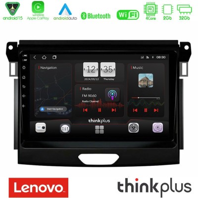 Lenovo Thinkplus Series 4Core Android15 2+32GB  Ford Ranger 2017-2022 Navigation Multimedia Tablet 9