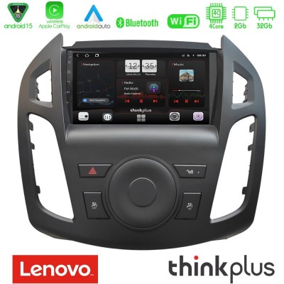 Lenovo Thinkplus Series 4Core Android15 2+32GB Ford Transit Connect 2013-2018 Navigation Multimedia Tablet 9