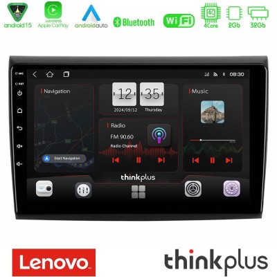 Lenovo Thinkplus Series 4Core Android15 2+32GB  Fiat Bravo Navigation Multimedia Tablet 9