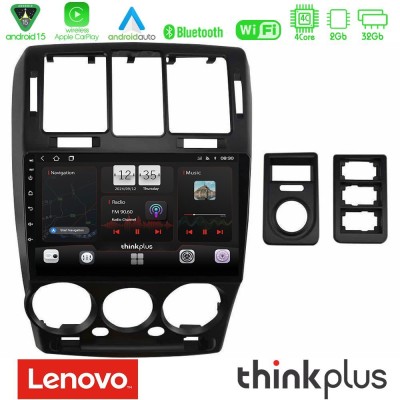 Lenovo Thinkplus Series 4Core Android15 2+32GB  Hyundai Getz 2002-2009 Navigation Multimedia Tablet 9