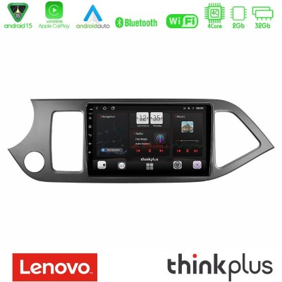 Lenovo Thinkplus Series 4Core Android15 2+32GB  Kia Picanto Navigation Multimedia Tablet 9