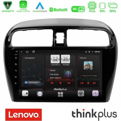 Lenovo Thinkplus Series 4Core Android15 2+32GB  Mitsubishi Space Star 2013-2016 Navigation Multimedia Tablet 9