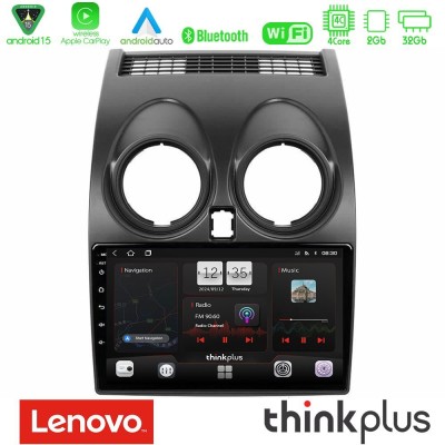 Lenovo Thinkplus Series 4Core Android15 2+32GB  Nissan Qashqai J10 Navigation Multimedia Tablet 9