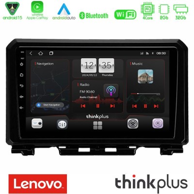 Lenovo Thinkplus Series 4Core Android15 2+32GB  Suzuki Jimny 2018-2022 Navigation Multimedia Tablet 9