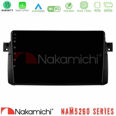 Nakamichi NAM5260 Series 4Core Android13 4+64GB BMW E46 Navigation Multimedia Tablet 9
