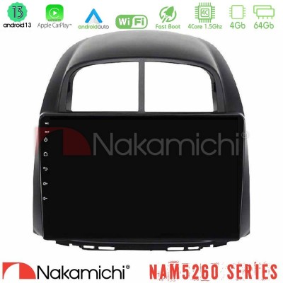 Nakamichi NAM5260 Series 4Core Android13 4+64GB Daihatsu Sirion/Subaru Justy Navigation Multimedia Tablet 10