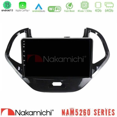 Nakamichi NAM5260 Series 4Core Android13 4+64GB Ford Ka 2016-2020 Navigation Multimedia Tablet 9